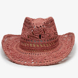 Wyeth Rocky Raffia Straw Hat in Rose