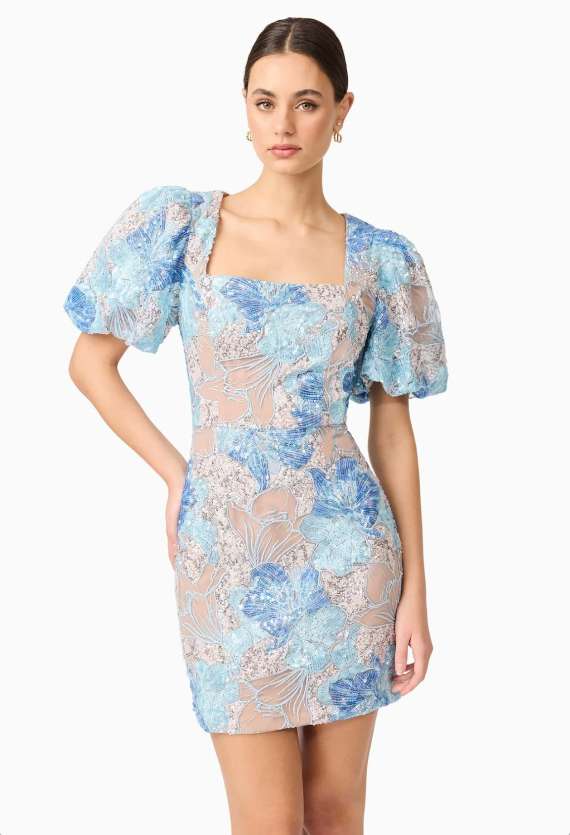 Elliatt / Leonie Puff Sleeve Mini Dress / Medium