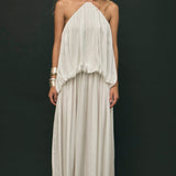 THIRD FORM Dreamt Halter Maxi Dress in Cloud