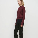The Long Sleeve Whitney Top in Vino