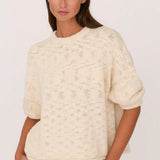 Secular Cali Rolled 3/4 Sleeve Sweater
