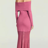 SEROYA Isotta Maxi Dress in Sangria