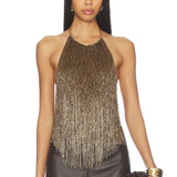 Retrofete Sable Fringe Top