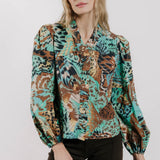 Zaida Top in Born to Fly Print