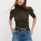 The Jean Belt in Brown Antique Brass