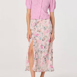 ASTR The Label Kaydence Puff Sleeve Bobble Stitch Cardigan