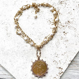 Angel Coin Medallion Necklace