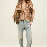 ba&sh Tunella Classic Ruffle Shirt
