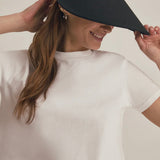 Favorite Daughter Visor with Embroidered Logo in Black
