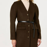 ASTR the Label Glorimar Belted Longline Coat