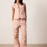 Danny Relaxed Mineral Print Drawstring Pant