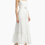 Adya Long Dress in White