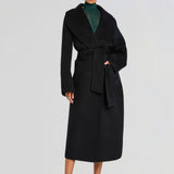 SEROYA Mavis Wool Coat in Black