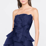 Theia Gilda Draped Rose Gown
