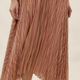 Celeste Striped Pleated Dress