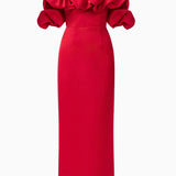 Elliatt Lucetta Off Shoulder Gown in Red