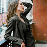 Favorite Daughter The Phoebe Blazer in Grey