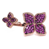 Lusso Quadrifoglio Tourmaline Rose Gold Ring