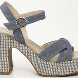 NeroGiardini Ankle Strap Platform Sandal