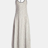 Kate Barton Chrome Polka Dot Mesh Handkerchief Dress