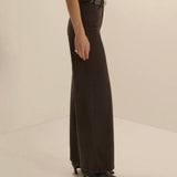 The Mischa Super High Rise Wide Leg Pant in Espresso