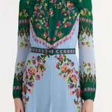 SALONI Jacqui B Dress in Saffier Trellis