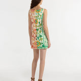 SALONI Alba C Dress in Sunrise Border