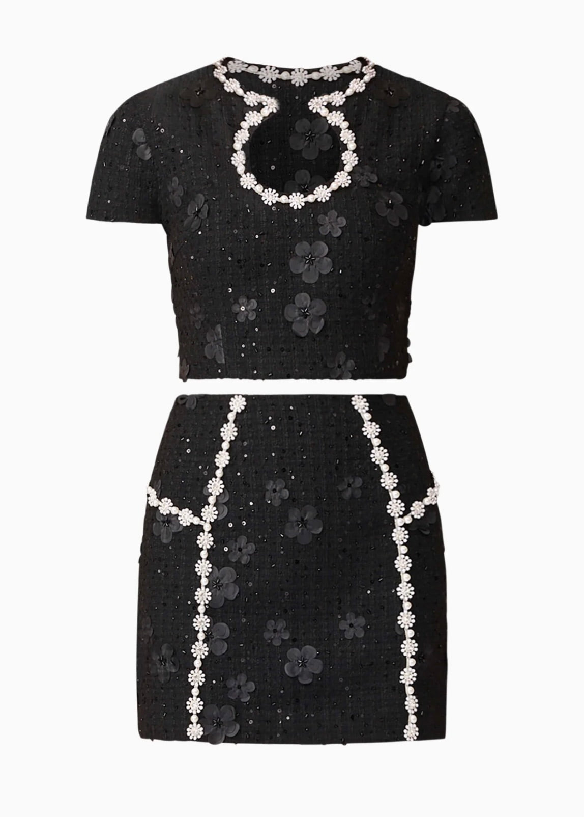 Ellouise Embellished Tweed Top