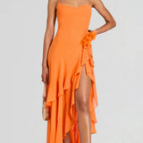 Retrofête Samara Silk Chiffon Dress in Arianzo