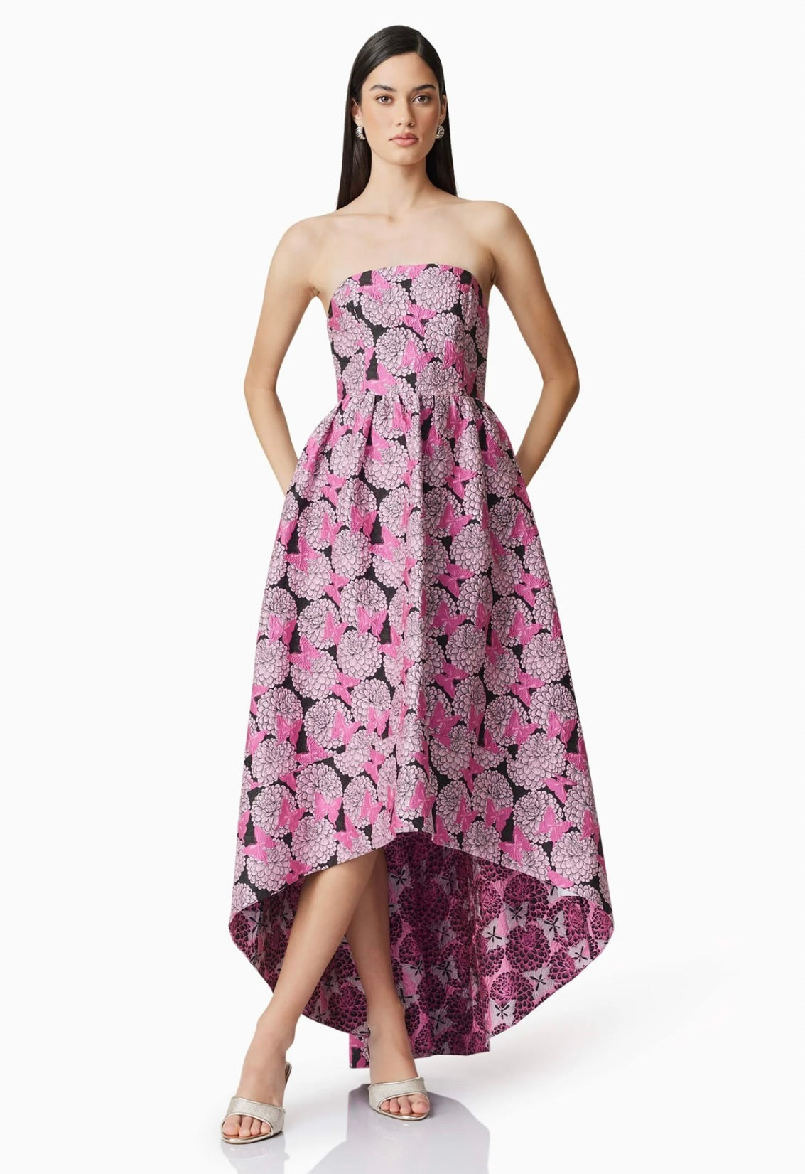 Aimee Strapless Gown in Pink