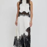 Third Form Visions Lace Hankerchief Skirt in Ivory & Black