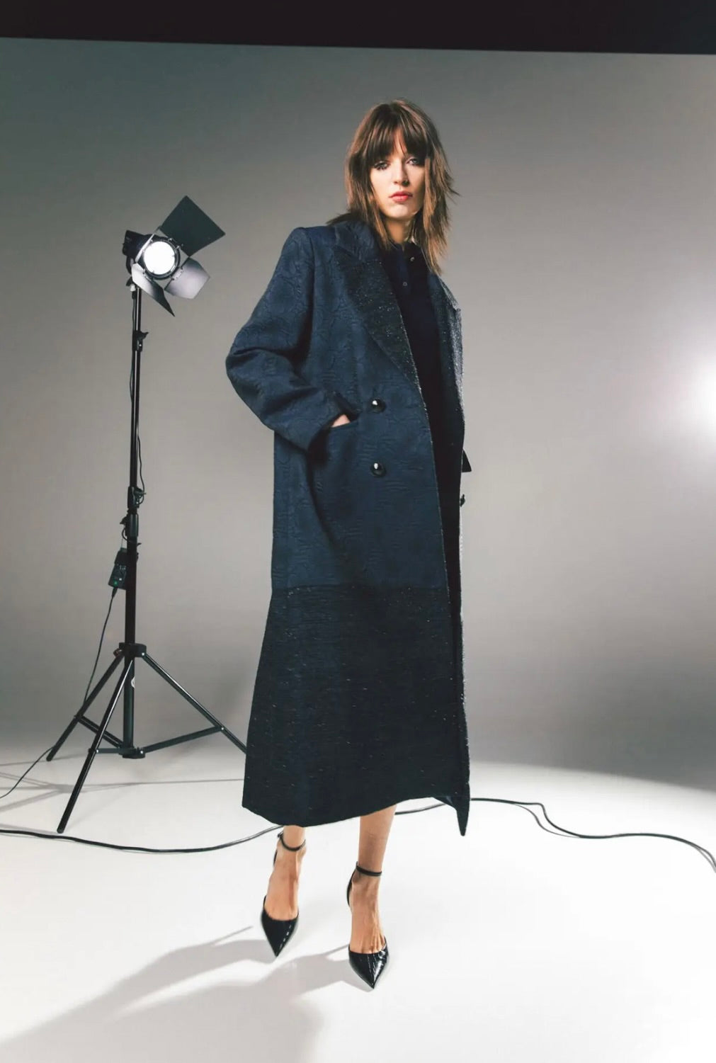 Simona Bonacci Jacquard and Glitter Coat