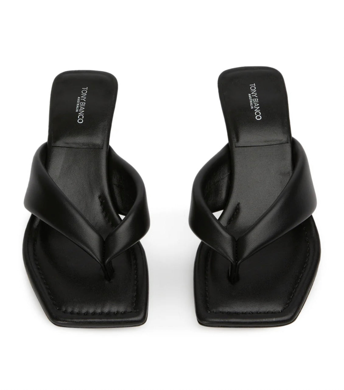 Tropic Heels in Black Nappa