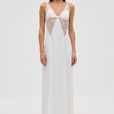 THIRD FORM Inhale Panel Slip Dressi in Opal