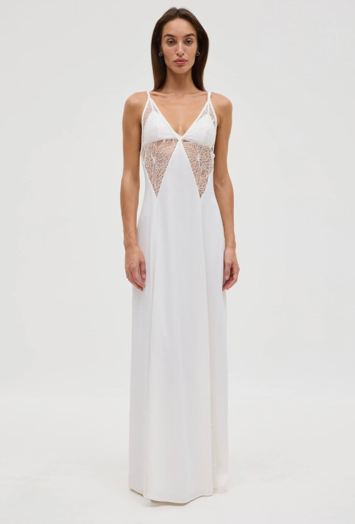 THIRD FORM Inhale Panel Slip Dressi in Opal