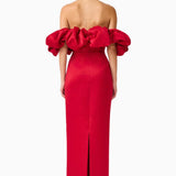 Elliatt Lucetta Off Shoulder Gown in Red