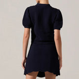 Perrine Scalloped Short Sleeve Cardigan
