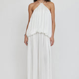 THIRD FORM Dreamt Halter Maxi Dress in Cloud