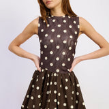 En Saison Lainey Mixed Media Mini Dress