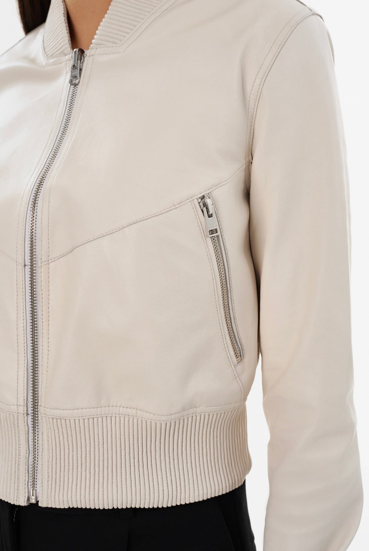 Kordella Reversible Leather Bomber Jacket