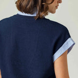 Lune Top in Navy