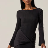 Arwyn Ribbed Layered Sweater Dress