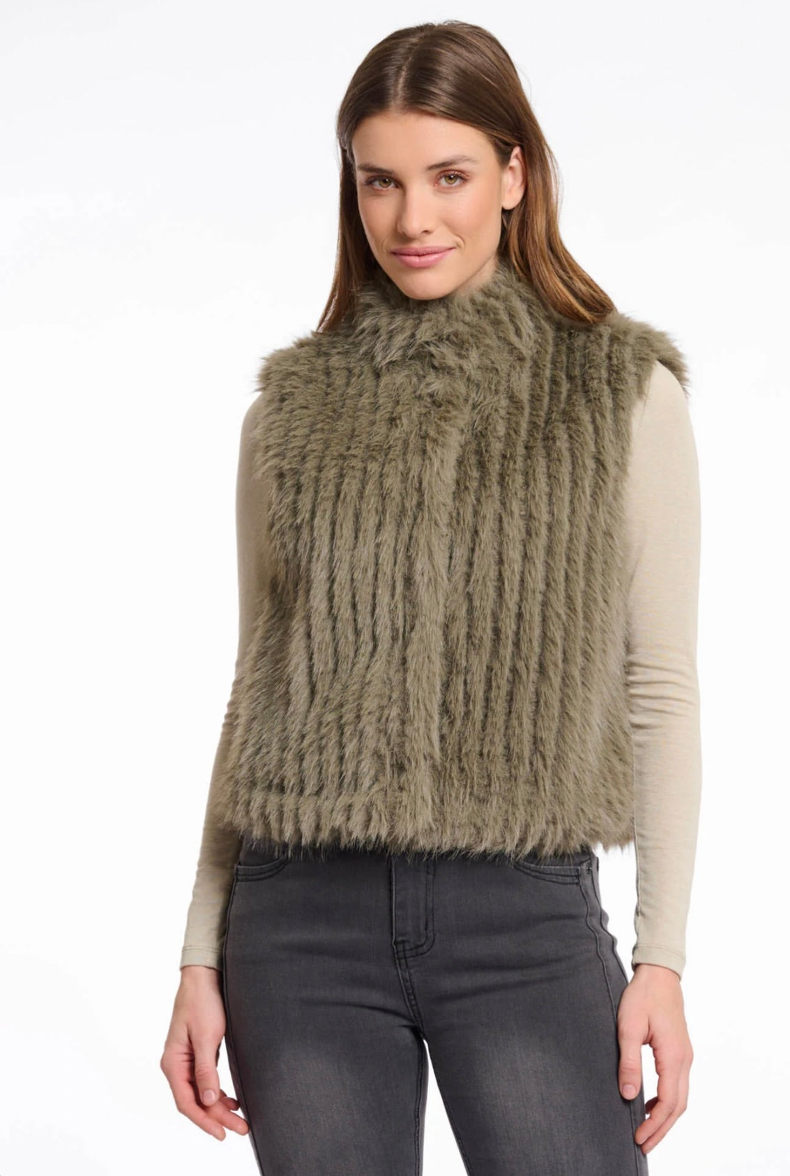Dava Waistcoat in Green Ash
