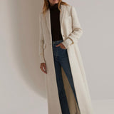 Favorite Daughter The CIty Coat in White Boucle