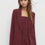 Favorite Daughter The Suits You Blazer in Vino