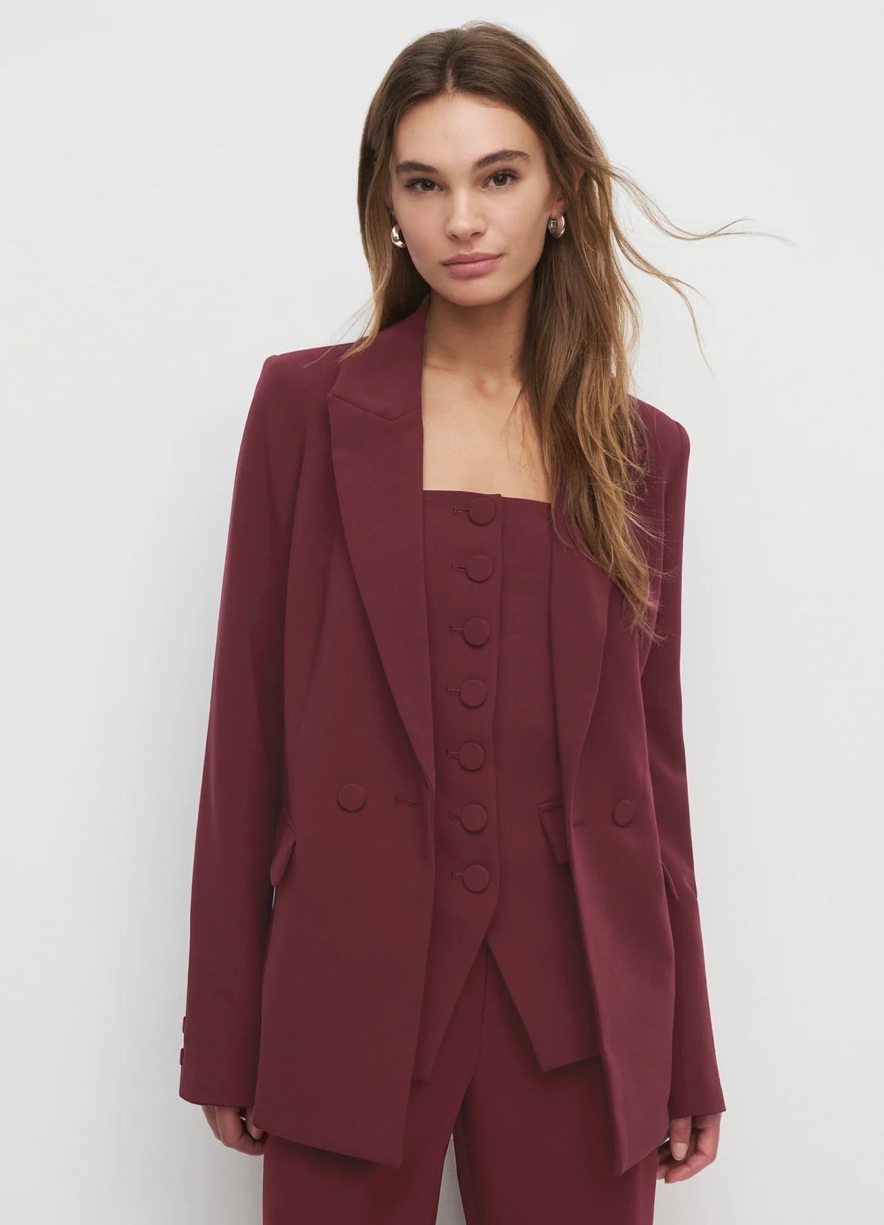 Favorite Daughter The Suits You Blazer in Vino