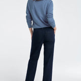 Favorite Daughter The Favorite Cashmere Crew in River Blue