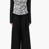 Naked Wardrobe Suiting Pleated Wide Leg Pant