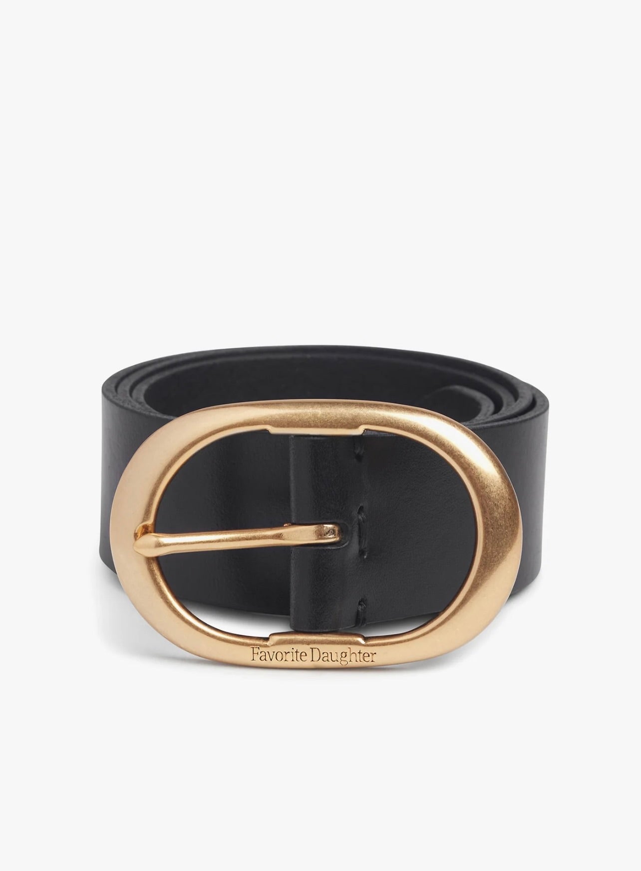 The Jean Belt in Black Antique Brass