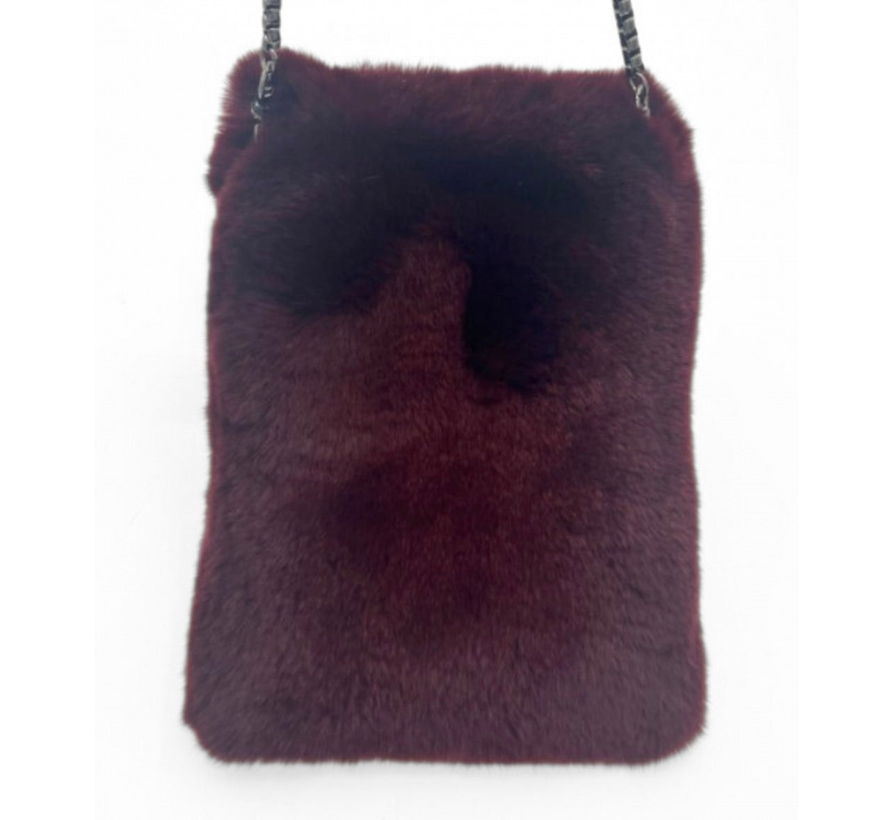 Genuine Rex Rabbit Mobile Crossbody Bag
